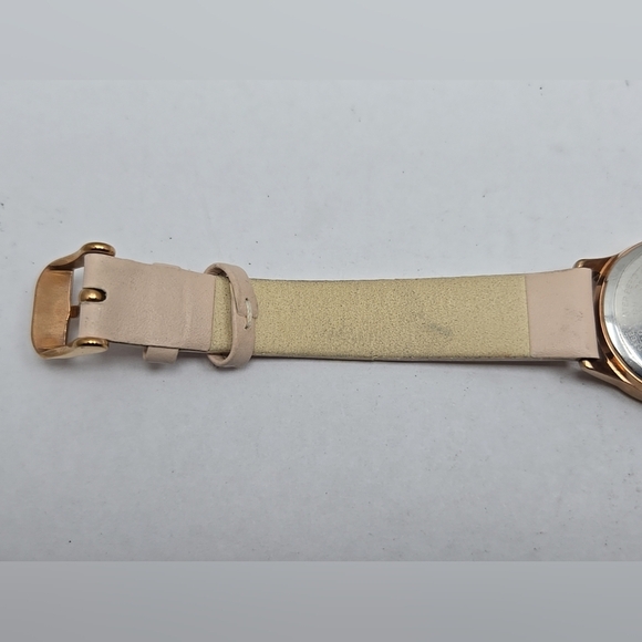 Womens TCM Twmpo d'Ore Diamond Dial Quartz Watch Pink Leather Strap New Battery - Picture 9 of 11